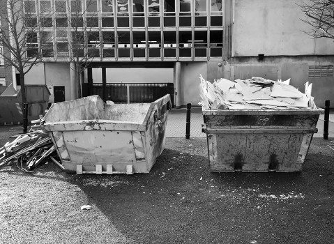 Waste removal service truck in Haringey